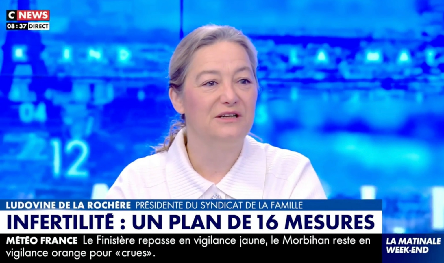 cnews plan fertilite decryptage ludovine de la rochere