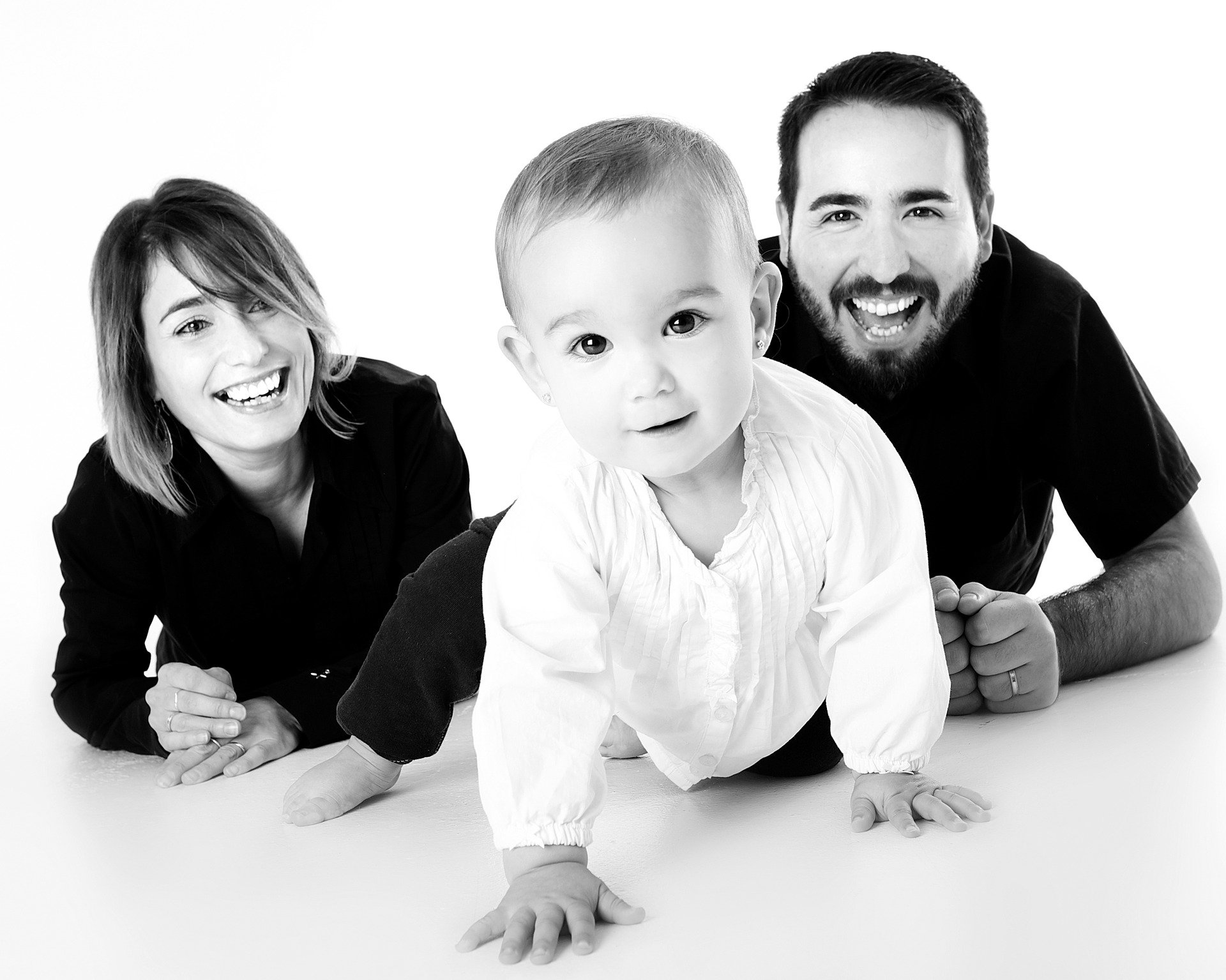 famille avec bébé
