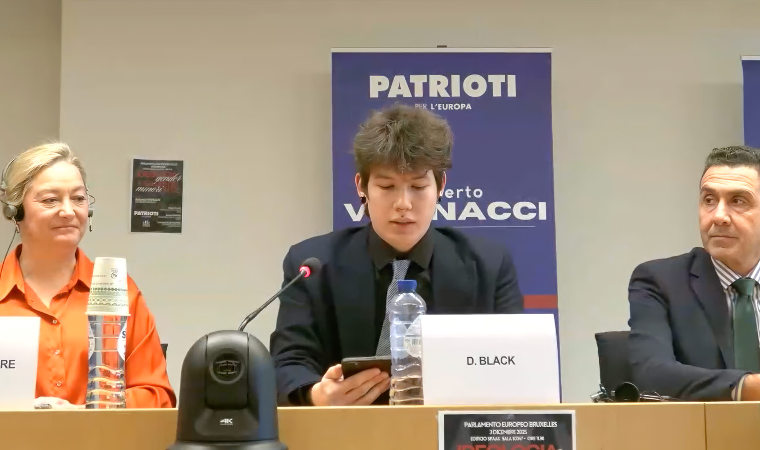 intervention daniel black parlement europeen sur militantisme trans