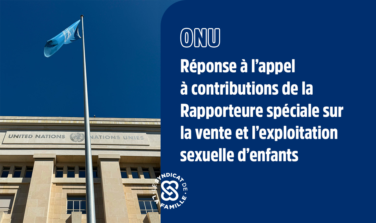 onu reponse contribution rapporteur special vente exploitation sexuelle enfants